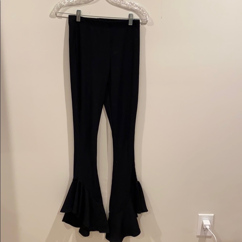 Top shop cute tight but stretches flare pants